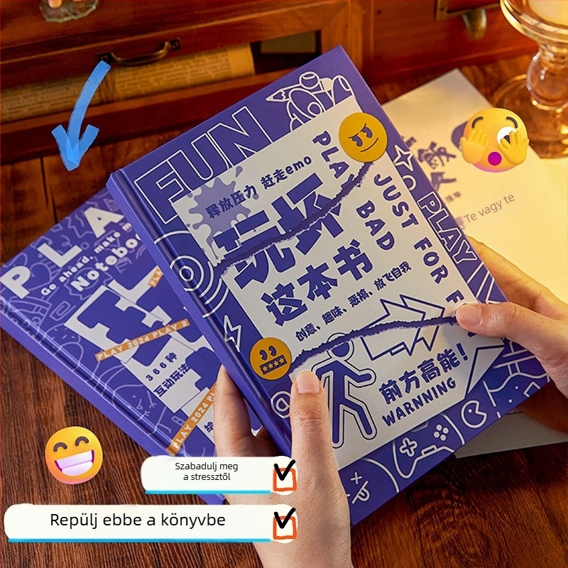 Jegyzetfüzet Hewu — French-fold kötés, Dowling papír, 80 g, 100 oldal