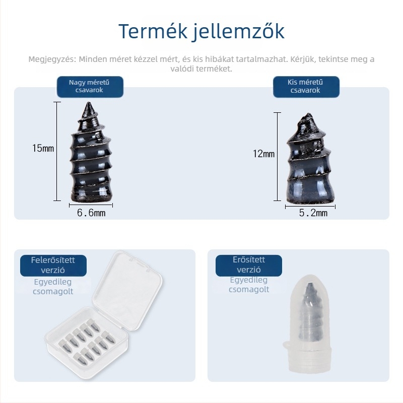 Gumi javító szegek (gomba szegek) - Fém, személyre szabás nélkül, importálás nélkül, általános márka