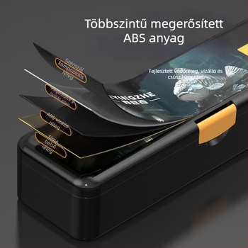 Camper meghosszabbított halászati felszerelés tároló – többfunkciós doboz úszókhoz, horogokhoz és csalikhoz (ABS)