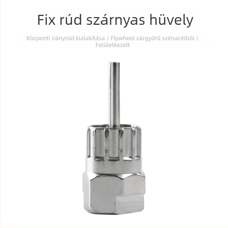 Jiexing márkájú BG-520G kerékpár Socket Wrench készlet fix rúddal a kazetta telepítéséhez és eltávolításához