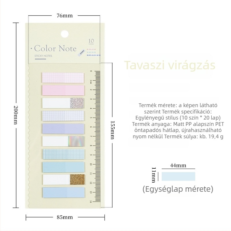 Európai stílusú retro Morandi PET index matricák szétválasztókhoz, öntapadós, 200 oldal belseje, DIY indikátor