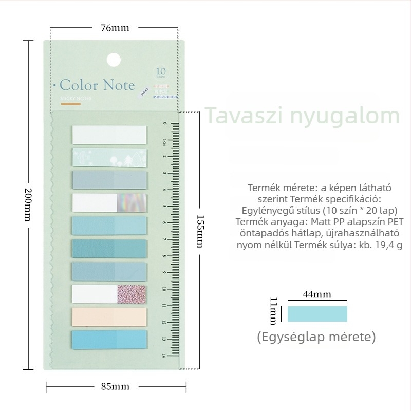 Európai stílusú retro Morandi PET index matricák szétválasztókhoz, öntapadós, 200 oldal belseje, DIY indikátor