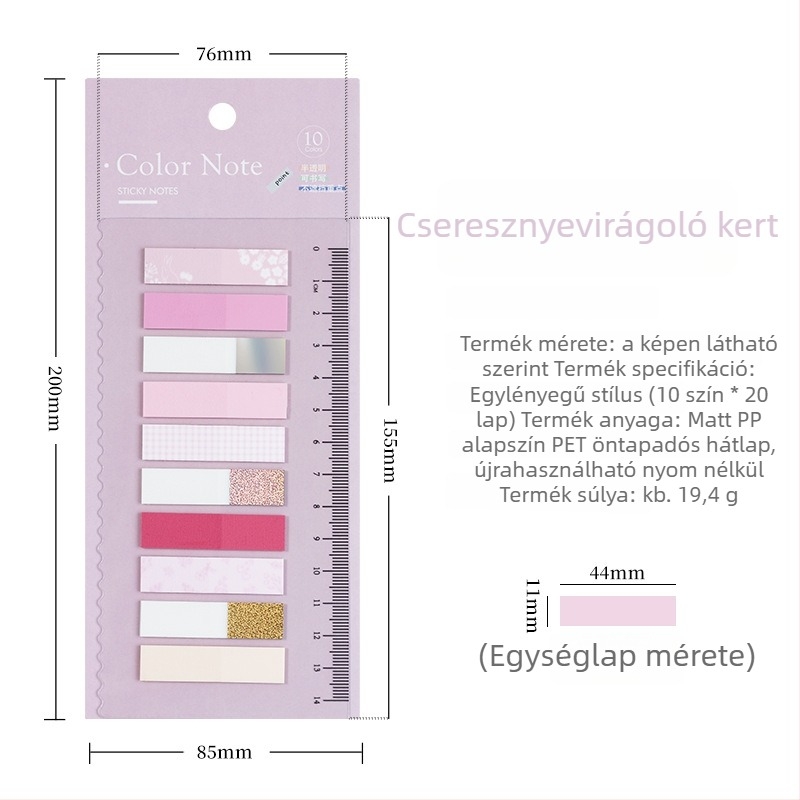 Európai stílusú retro Morandi PET index matricák szétválasztókhoz, öntapadós, 200 oldal belseje, DIY indikátor