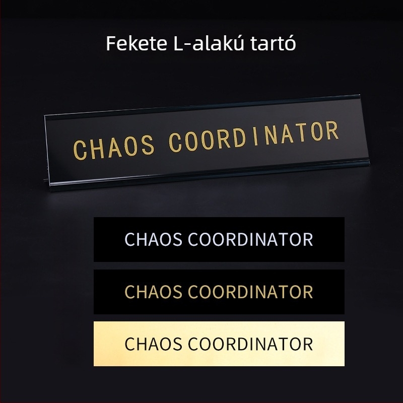 Alumínium ötvözetes asztali tábla L-alakú hornyokkal, fakéreg textúrával és UV-nyomtatással