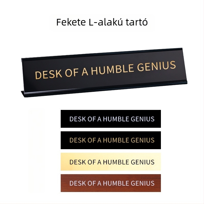 Alumínium ötvözetes asztali tábla L-alakú hornyokkal, fakéreg textúrával és UV-nyomtatással