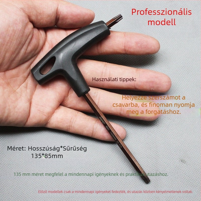 Torx T25 kulcs MTB kerékpárhoz, S2 acél, LIEPEY – eszköz a tárcsafék csavarok montázsára és demontázsára
