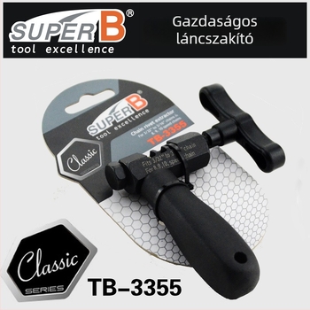 Kerékpárláncfűrész Super B TB-3355, MTB 6-10 sebességhez, acélból