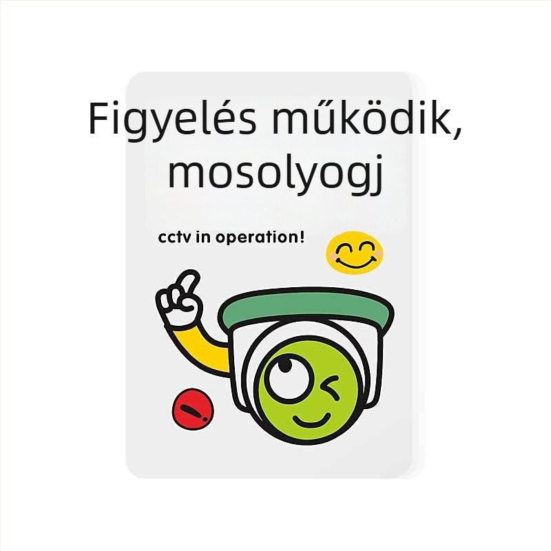 Beilong akril monitorozási zóna jelzőtábla, testreszabható, megfigyelési figyelmeztetés