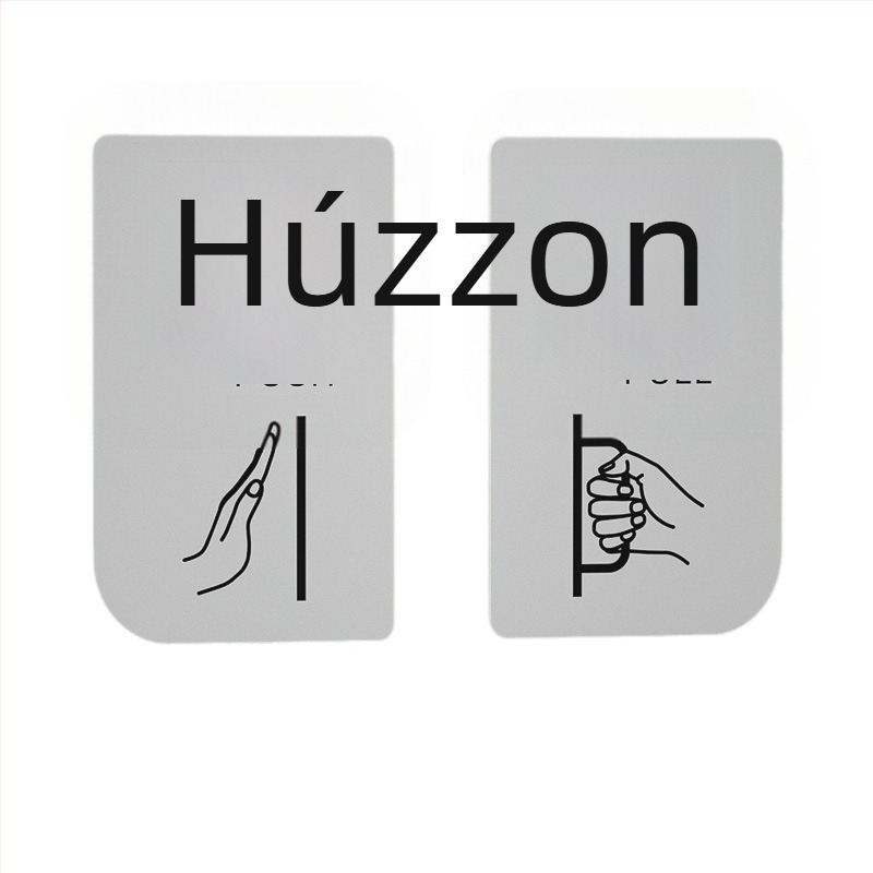 Akril tolóajtó jelzőtábla – be- és kilépés emlékeztető, UV-nyomtatás; Anyag: akril; Alkalmazás: iroda; Márka: Hao Long