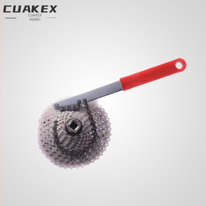 CUAKEX Kazetta Flywheel eltávolító szerszám hegyi biciklire – szénacél, gumírozott fogantyú