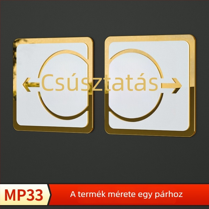 Akril tolóajtó jelzőtábla – UV nyomtatás, testreszabható, irodai használatra