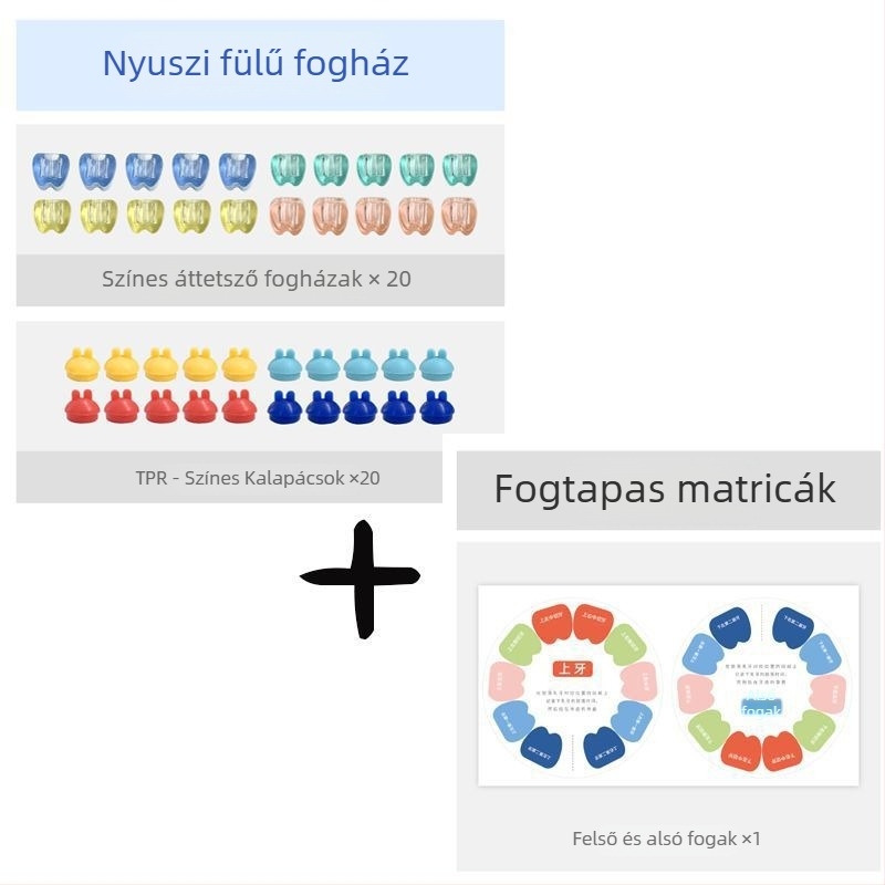20 tejfog-emléktartó doboz gyerekeknek, műanyag tároló doboz tejfogak számára, 0–3 éveseknek megfelelő