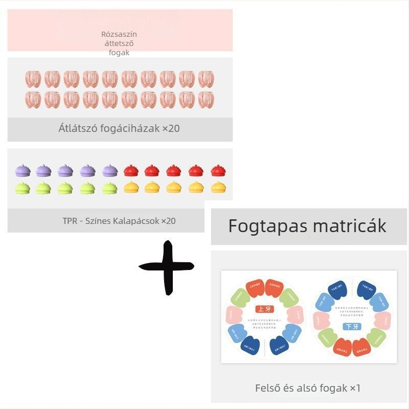20 tejfog-emléktartó doboz gyerekeknek, műanyag tároló doboz tejfogak számára, 0–3 éveseknek megfelelő