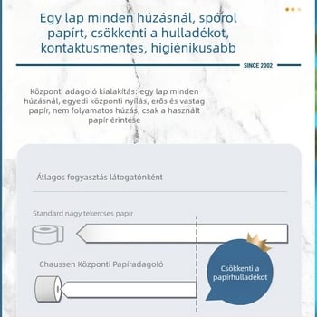 Fali középtolású papírtartó doboz, szállodák és otthoni fürdőszobák számára, műanyagból, modell CSZJH-8910, vízálló és többfunkciós.