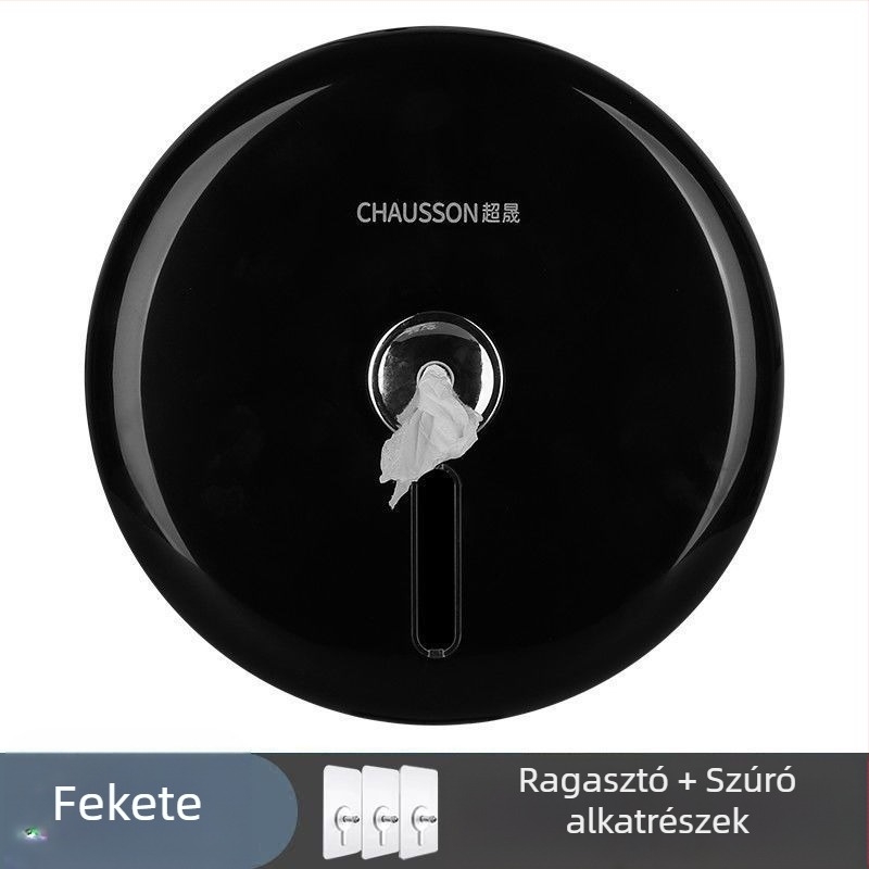 Fali középtolású papírtartó doboz, szállodák és otthoni fürdőszobák számára, műanyagból, modell CSZJH-8910, vízálló és többfunkciós.