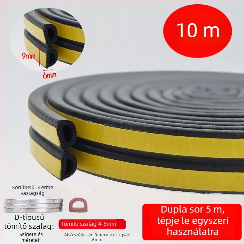 DEI modell Ablakszéli hézagtömítő szalag, Windows használathoz, Típus: Egyéb, Feldolgozási mód: Egyéb