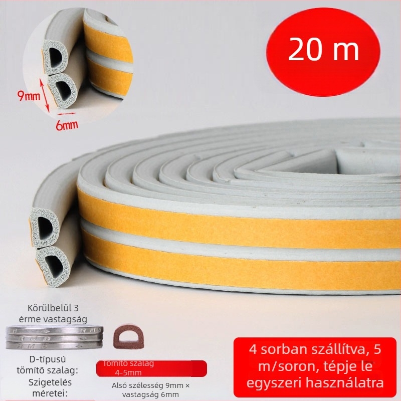 DEI modell Ablakszéli hézagtömítő szalag, Windows használathoz, Típus: Egyéb, Feldolgozási mód: Egyéb