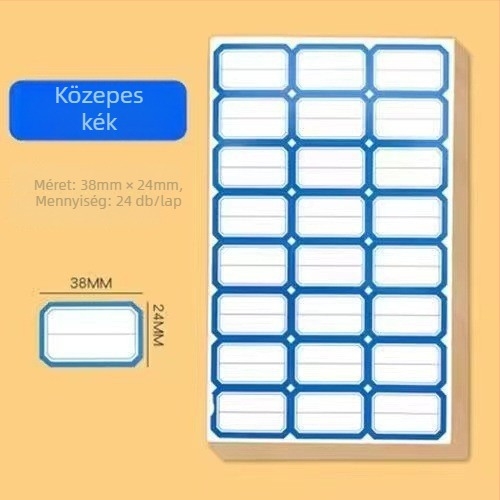 Öntapadós címkepapír kis címkékhez és árakhoz — téglalap alakú, modell 1, márka Jinyu