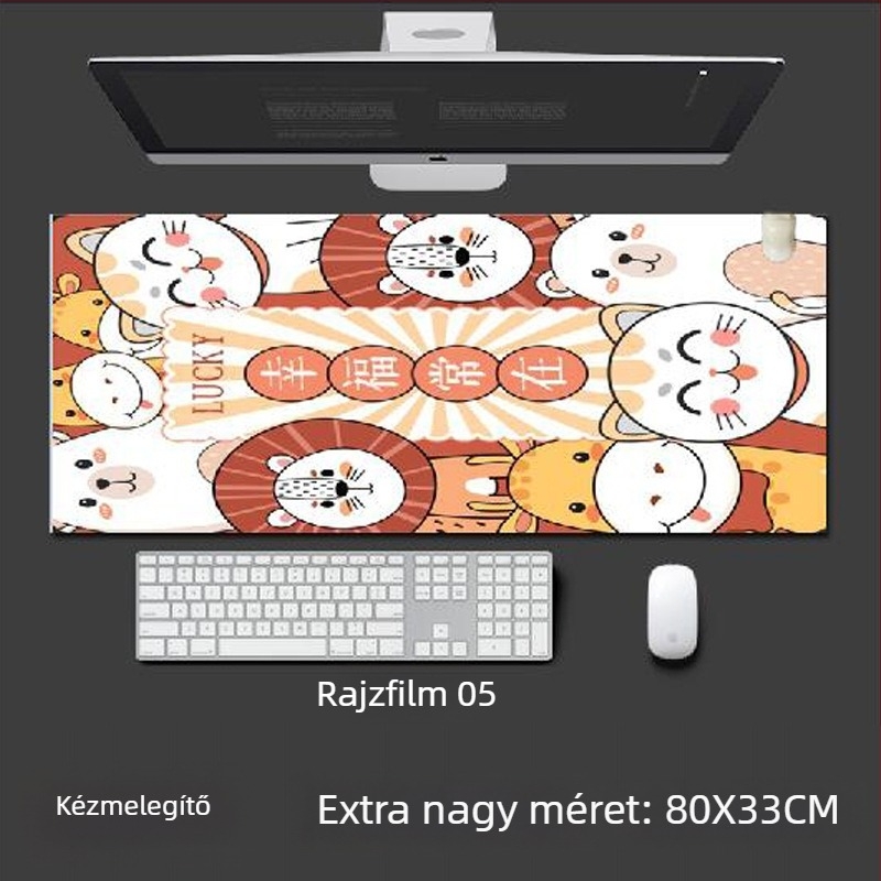 Elektronikus talpmelegítő alátét az íróasztal alatt – USB tápegység, pamut felső réteg, melegítő párna a lábaknak