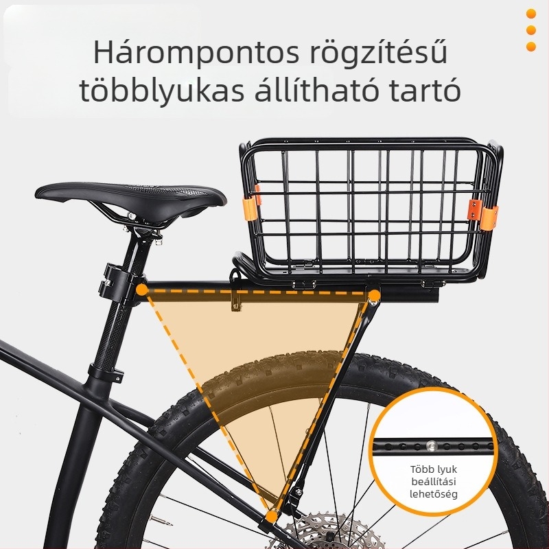 West Rider hátsó kerékpárkosár hegyi kerékpárhoz – alumíniumötvözet