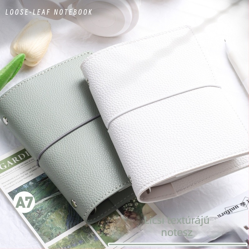 Cute little year notesz Lychee mintázatú PU bőrborítással, kötés Binder, dupla offset papír