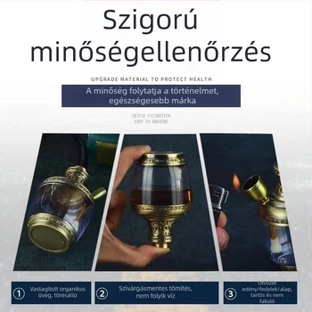 Akrilcső levehető és mosó dizájnnal, hordozható, három üzemmódú szűrőszáj