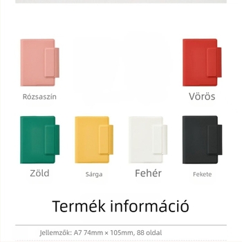 Notebook műbőr borítóval, varrott kötés, Dowling papír, 100–200 oldal, 50 g papír
