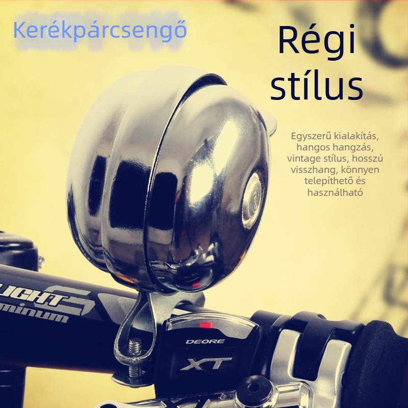 Qingbei kerékpár csengő, retro fém, teljes acél, modell 26/28