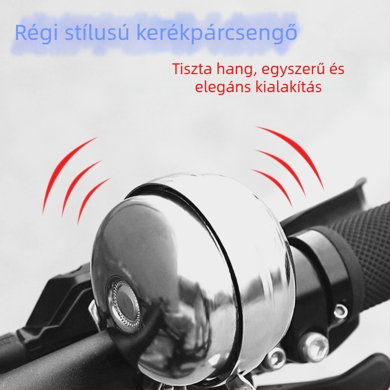 Qingbei kerékpár csengő, retro fém, teljes acél, modell 26/28