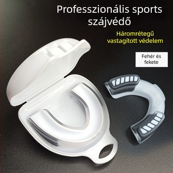 Taekwondo és harcművészetek szájvédő, hőre formálható, könnyű súly 0,02, alkalmas felnőtteknek és gyerekeknek