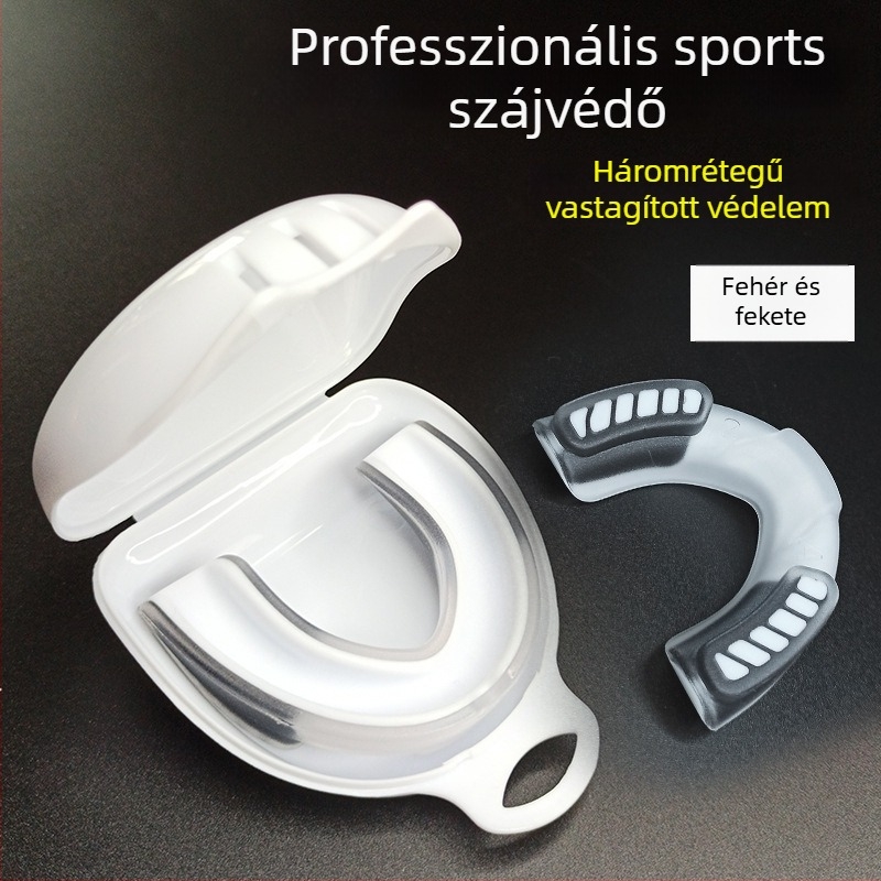 Taekwondo és harcművészetek szájvédő, hőre formálható, könnyű súly 0,02, alkalmas felnőtteknek és gyerekeknek