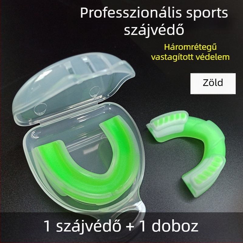 Taekwondo és harcművészetek szájvédő, hőre formálható, könnyű súly 0,02, alkalmas felnőtteknek és gyerekeknek