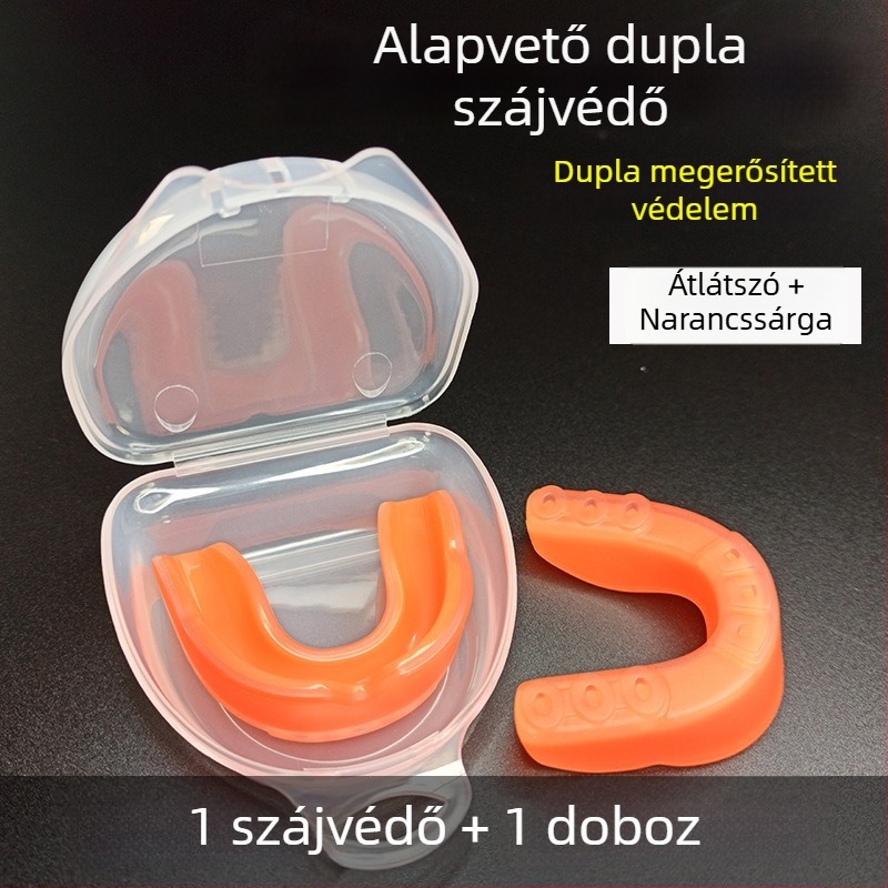 Taekwondo és harcművészetek szájvédő, hőre formálható, könnyű súly 0,02, alkalmas felnőtteknek és gyerekeknek