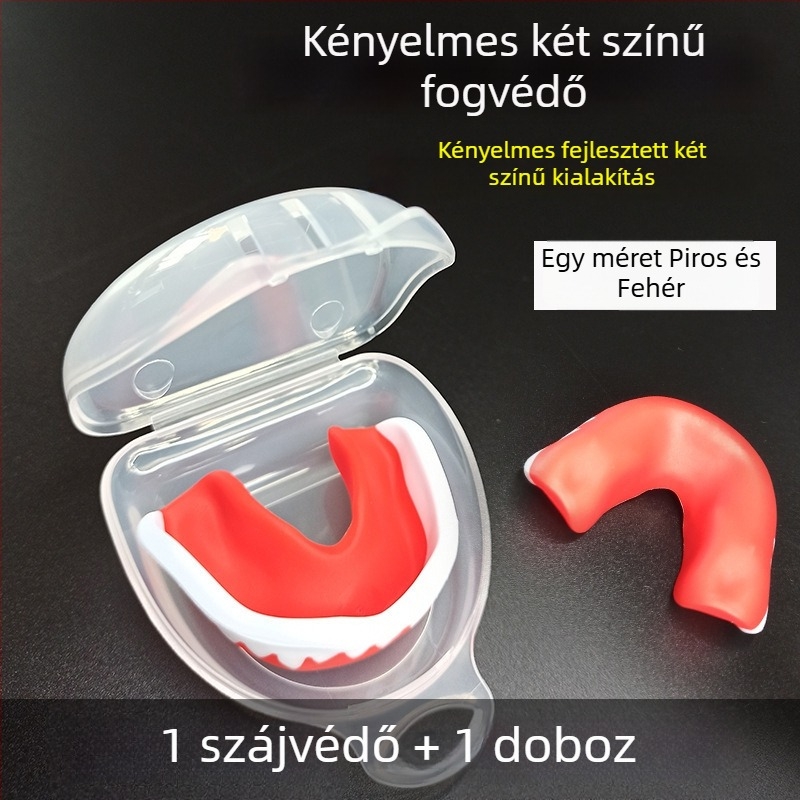 Taekwondo és harcművészetek szájvédő, hőre formálható, könnyű súly 0,02, alkalmas felnőtteknek és gyerekeknek