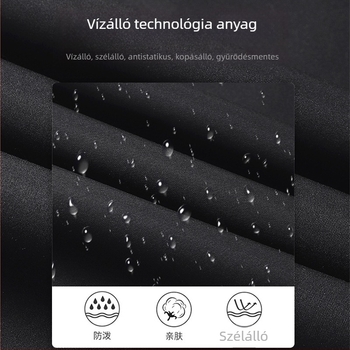 Férfi téli fleece belsővel bélelt vízálló softshell túranadrág, rugalmas anyagú, egyenes szabású, több zsebbel