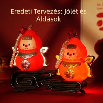 Kézi lámpa, tök alakú, világító, rajzfilmszerű stílus, Shu Tingxiang márka, injekciós öntéses gyártású