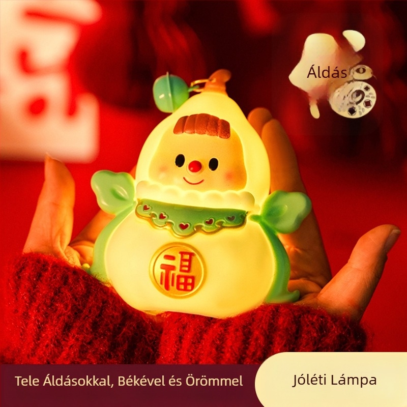 Kézi lámpa, tök alakú, világító, rajzfilmszerű stílus, Shu Tingxiang márka, injekciós öntéses gyártású