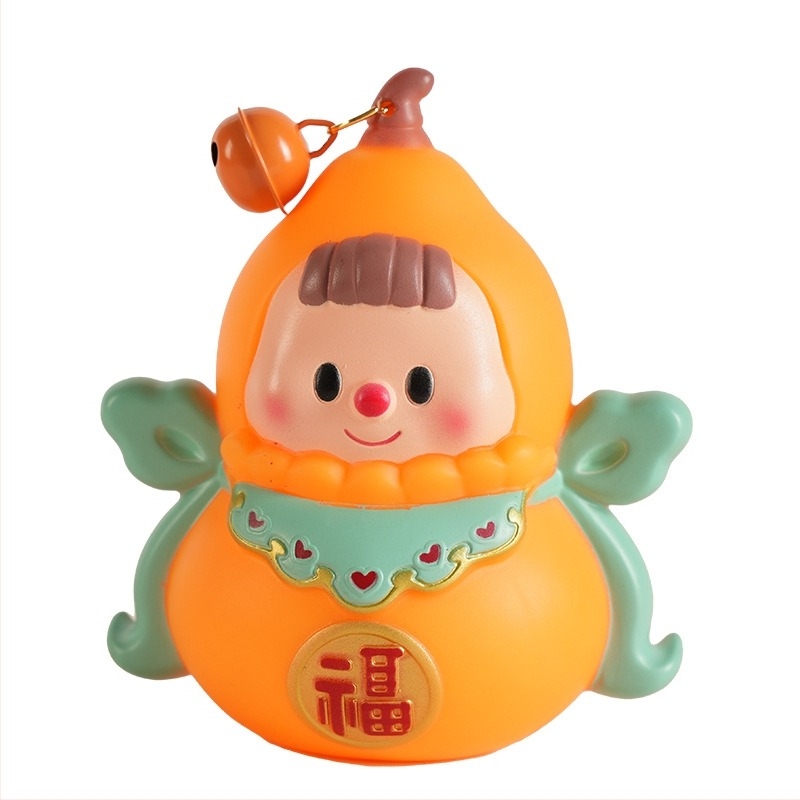 Kézi lámpa, tök alakú, világító, rajzfilmszerű stílus, Shu Tingxiang márka, injekciós öntéses gyártású