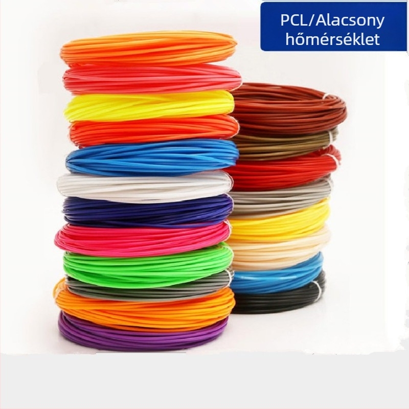 PCL 3D tollfilament a háromdimenziós rajzhoz, DIY-kompatibilis, anyag: PCL, 7–14 éveseknek.