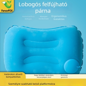 Kültéri hordozható felfújható párna Fiery Fox – PVC anyag, 0,01 mm vastagság, 132 g tömeg, mindenki számára