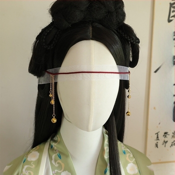 Guanyin fátyolos szemmaszk haranggal és kötéllel cosplayhoz — Termékkód L3039, felnőtteknek, nyári megjelenés 2025