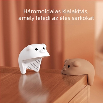 Szilikon sarkvédők babáknak – jobb szögű asztalsarok védelme, ütközés elleni