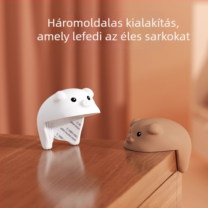 Szilikon sarkvédők babáknak – jobb szögű asztalsarok védelme, ütközés elleni