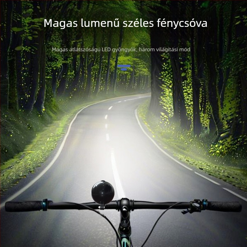Gyermek kerékpár előfénye éjszakai bringázáshoz, vízálló, erős fény MTB- és országúti kerékpárokhoz | Márka: Hunting Speed; Testreszabás elérhető; Import: Nem