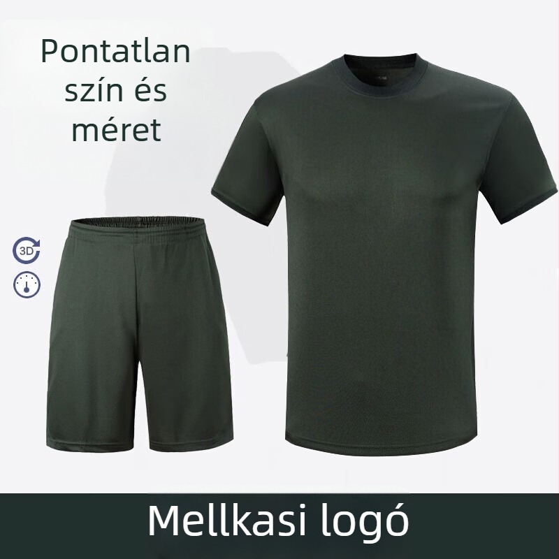 Gyorsan száradó edzőruha szett – pamutkeverék anyag, uniszex, nyár, futásra