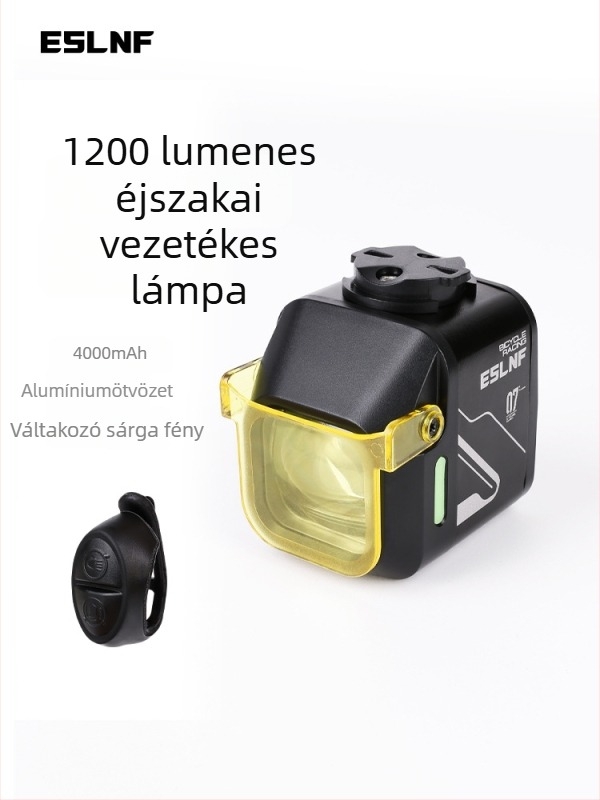 Kerékpár első fényszóró – nagy fényerő, hosszú üzemidő, USB-C töltés, gyorskioldó rögzítés, éjszakai tekeréshez mountain és road kerékpárokhoz