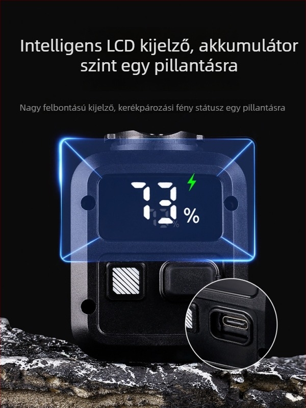Kerékpár első fényszóró – nagy fényerő, hosszú üzemidő, USB-C töltés, gyorskioldó rögzítés, éjszakai tekeréshez mountain és road kerékpárokhoz