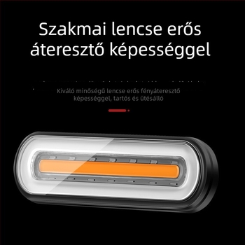 Biciklis hátsó lámpa vezeték nélküli távirányítással és USB töltéssel (Márka: D980; Importálás: Nem; Engedélyezett magánmárkák: Nem)