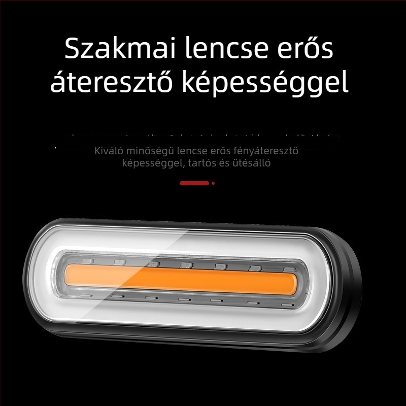 Biciklis hátsó lámpa vezeték nélküli távirányítással és USB töltéssel (Márka: D980; Importálás: Nem; Engedélyezett magánmárkák: Nem)