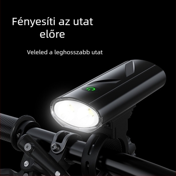 MAGPOWER USB újratölthető első kerékpár lámpa MTB, IPX6 vízálló, 18650-es akkumulátor, rendkívül fényes